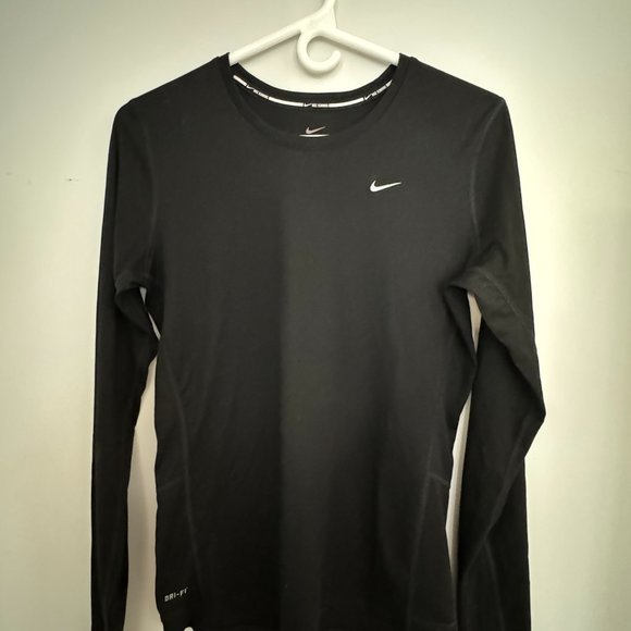 Nike Dri Fit Crewneck Running Top - Picture 1 of 2